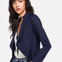 Load image into Gallery viewer, Shawl Collar Open Front Blazer