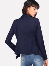 Load image into Gallery viewer, Shawl Collar Open Front Blazer