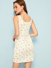 Load image into Gallery viewer, Ditsy Floral Sheath Tank Dress