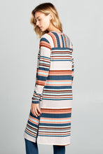 Load image into Gallery viewer, LONG SLEEVE STRIPED CARDIGAN